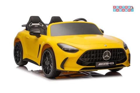 Żółty Mercedes Benz GT63 AMG na akumulator - 4x200W 24V/7Ah, EVA, LED, Bluetooth, pilot [DK-GT63]