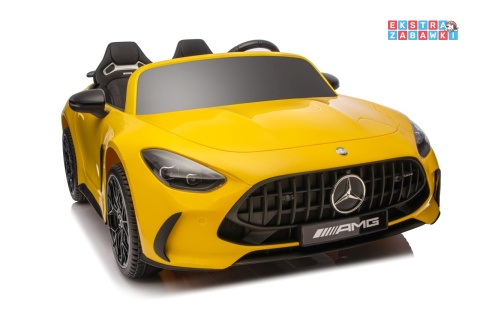Żółty Mercedes Benz GT63 AMG na akumulator - 4x200W 24V/7Ah, EVA, LED, Bluetooth, pilot [DK-GT63]