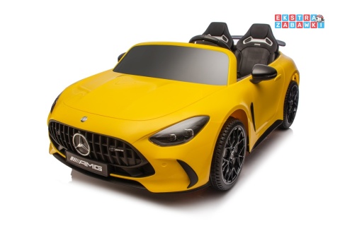 Żółty Mercedes Benz GT63 AMG na akumulator - 4x200W 24V/7Ah, EVA, LED, Bluetooth, pilot [DK-GT63]