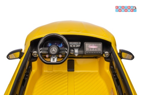 Żółty Mercedes Benz GT63 AMG na akumulator - 4x200W 24V/7Ah, EVA, LED, Bluetooth, pilot [DK-GT63]
