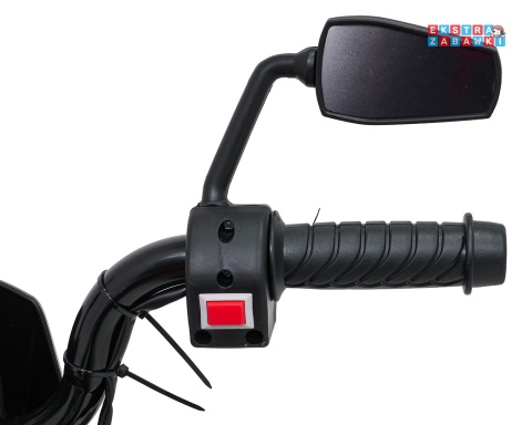 Biały Motor Aprilia RX na akumulator - 2x35W 12V/7Ah, ekoskóra, EVA, LED, Bluetooth - [S317]