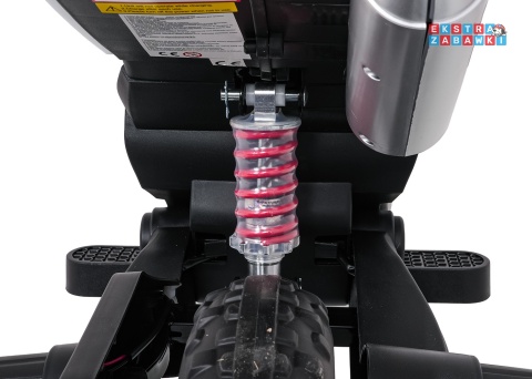 Biały Motor Aprilia RX na akumulator - 2x35W 12V/7Ah, ekoskóra, EVA, LED, Bluetooth - [S317]