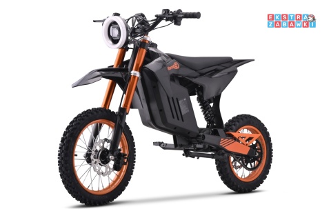Czarny Motor E-RIDER X na akumulator - 1x2000W 48V/20.8Ah Li-ion, do 50km/h, hamulce tarczowe, pompowane opony - [HP135E]