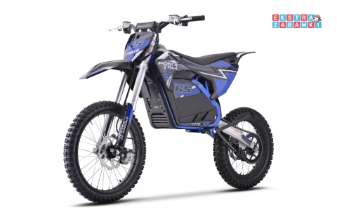 Niebieski Ogromny Motor elektryczny Cross Power Trail na akumulator - 1x5000W 72V/30Ah, do 80km/h, 3 prędkości - [HP117E]