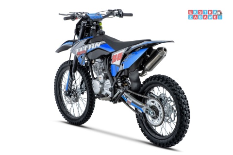 Niebieski motocykl spalinowy TITAN 300cc - czterosuwowy 5-biegowy, do 120 km/h, regulowany amortyzator, światło [DB609]