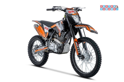 Pomarańczowy motocykl spalinowy TITAN 300cc - czterosuwowy 5-biegowy, do 120 km/h, regulowany amortyzator, światło [DB609]