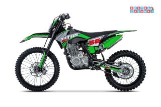 Zielony motocykl spalinowy TITAN 300cc - czterosuwowy 5-biegowy, do 120 km/h, do 100 kg, regulowany amortyzator, światło [DB609]
