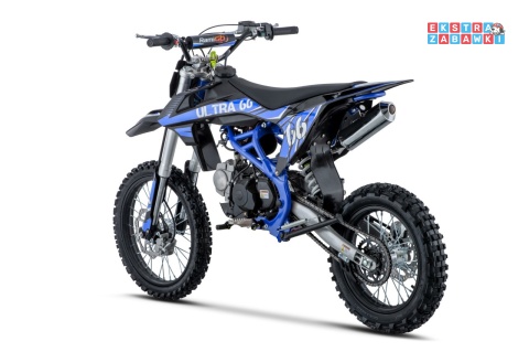 Niebieski motocykl spalinowy ULTRA 66 - 125cc, jednocylindrowy, 4-suwowy, hamulce hydrauliczne, e-start [DB608.PRO]