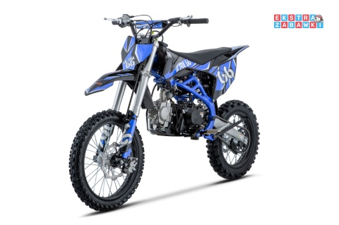 Niebieski motocykl spalinowy ULTRA 66 - 125cc, jednocylindrowy, 4-suwowy, hamulce hydrauliczne, e-start [DB608.PRO]
