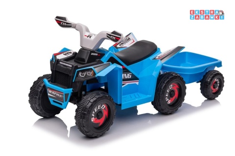 Niebieski quad XMX630T na akumulator - 1x45W 6V/7Ah, 5km/h, panel muzyczny z bluetooth, automatyczny hamulec [15530]