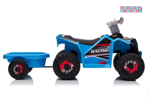 Niebieski quad XMX630T na akumulator - 1x45W 6V/7Ah, 5km/h, panel muzyczny z bluetooth, automatyczny hamulec [15530]