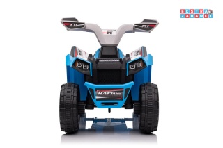 Niebieski quad XMX630T na akumulator - 1x45W 6V/7Ah, 5km/h, panel muzyczny z bluetooth, automatyczny hamulec [15530]