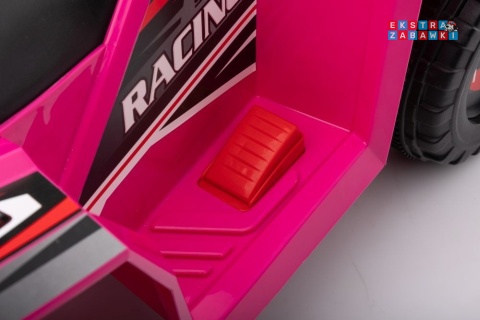 Różowy Quad XMX630T na akumulator - 1x45W 6V/7Ah, 5km/h, panel muzyczny z bluetooth, automatyczny hamulec [15532]