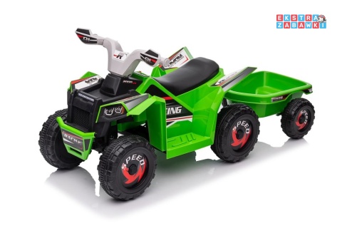 Zielony quad XMX630T na akumulator - 1x45W 6V/7Ah, 5km/h, panel muzyczny z bluetooth, automatyczny hamulec [15531]