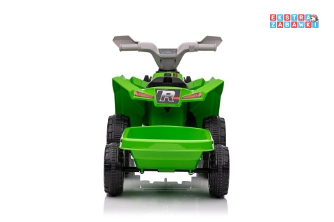 Zielony quad XMX630T na akumulator - 1x45W 6V/7Ah, 5km/h, panel muzyczny z bluetooth, automatyczny hamulec [15531]