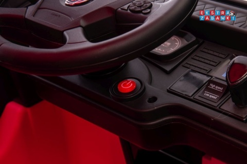 Różowa Scania 500R HL698 na akumulator - 4x45W 24V/7Ah, EVA, pilot, LED, Bluetooth, automatyczny hamulec [20638]