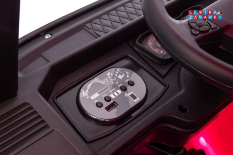 Różowa Scania 500R HL698 na akumulator - 4x45W 24V/7Ah, EVA, pilot, LED, Bluetooth, automatyczny hamulec [20638]