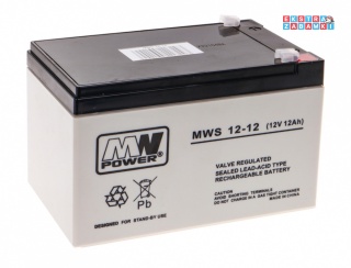 Akumulator kwasowo-ołowiowy 12V/12Ah 15x10x10 cm do pojazdów elektrycznych dla dzieci
