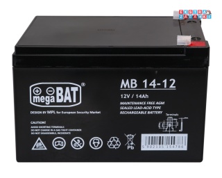 Akumulator kwasowo-ołowiowy 12V/14Ah 15x10x10 cm do pojazdów elektrycznych dla dzieci