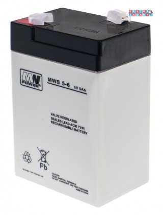 Akumulator kwasowo-ołowiowy 6V/5Ah 7x5x11 cm do pojazdów elektrycznych dla dzieci