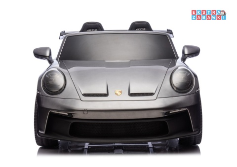 Szare lakierowane Porsche GT3 DK-P911 na akumulator - 4x200W 24V/7Ah, EVA, ekoskóra, LED, Bluetooth [26788]