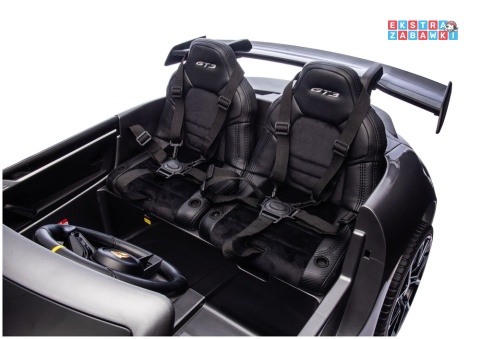 Szare lakierowane Porsche GT3 DK-P911 na akumulator - 4x200W 24V/7Ah, EVA, ekoskóra, LED, Bluetooth [26788]