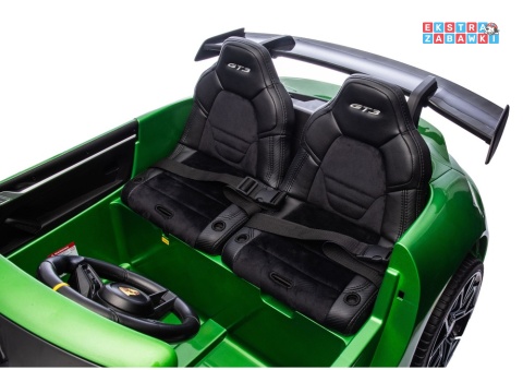 Zielone lakierowane Porsche GT3 DK-P911 na akumulator - 4x200W 24V/7Ah, EVA, ekoskóra, LED, Bluetooth [26789]