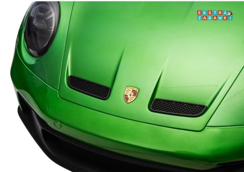 Zielone lakierowane Porsche GT3 DK-P911 na akumulator - 4x200W 24V/7Ah, EVA, ekoskóra, LED, Bluetooth [26789]