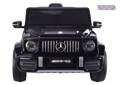 Czarny Mercedes G63 S306-1 na akumulator - 2x45W 12V/4.5Ah, EVA, LED, ekoskóra, pilot, panel muzyczny [28765]