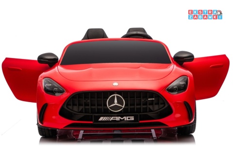 Czerwony Mercedes GT63 AMG DK-GT63 na akumulator - 4x200W 24V/14Ah, ekran LCD, BT, EVA, LED, ekoskóra, pilot [29023]