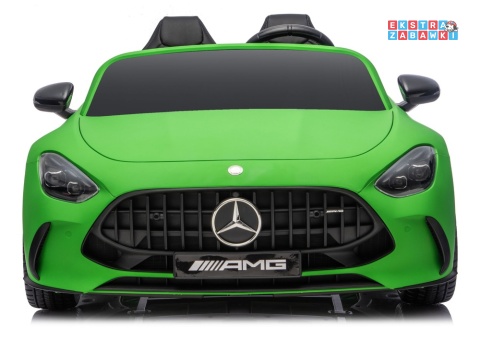 Zielony matowy Mercedes GT63 AMG DK-GT63 na akumulator - 4x200W 24V/14Ah, ekran LCD, BT, EVA, LED, ekoskóra, pilot [29028]
