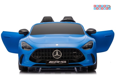 Niebieski Mercedes GT63 AMG DK-GT63 na akumulator - 4x200W 24V/14Ah, ekran LCD, BT, EVA, LED, ekoskóra, pilot [29024]