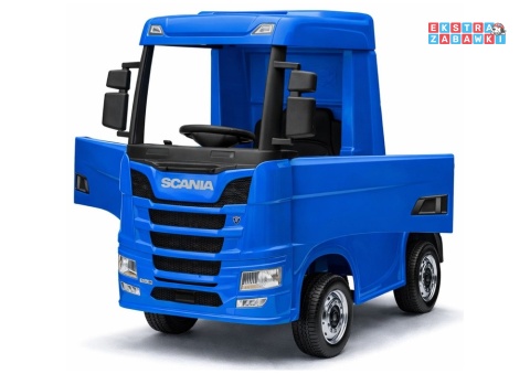 Niebieska Scania 500R HL698 na akumulator - 4x45W 24V/7Ah, EVA, pilot, LED, Bluetooth, automatyczny hamulec [20635]