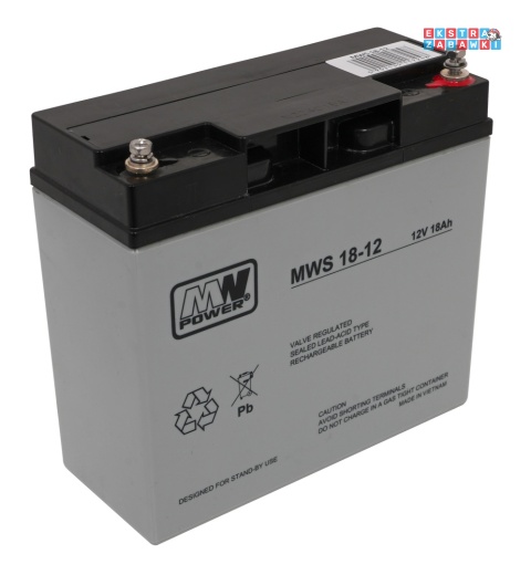 Akumulator kwasowo-ołowiowy 12V/18Ah 18x7.5x16.5 cm do pojazdów elektrycznych dla dzieci