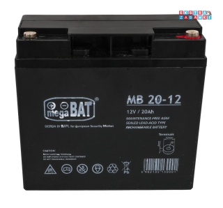 Akumulator kwasowo-ołowiowy 12V/20Ah 18x7.5x16.5 cm do pojazdów elektrycznych dla dzieci