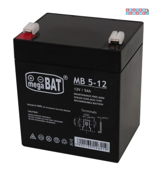 Akumulator kwasowo-ołowiowy 12V/5Ah 9x7x10 cm do pojazdów elektrycznych dla dzieci
