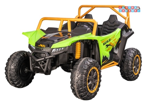 Zielony Arctic Cat WILDCAT XX buggy na akumulator dwuosobowy - zielony, 4x200W, EVA, LED, ekoskóra, Bluetooth, do 7km/h [27240]