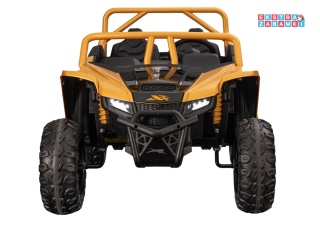 Złoty Arctic Cat WILDCAT XX buggy na akumulator dwuosobowy - złoty, 4x200W, EVA, LED, ekoskóra, Bluetooth, do 7km/h [27239]