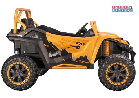Złoty Arctic Cat WILDCAT XX buggy na akumulator dwuosobowy - złoty, 4x200W, EVA, LED, ekoskóra, Bluetooth, do 7km/h [27239]
