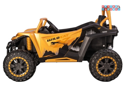 Złoty Arctic Cat WILDCAT XX buggy na akumulator dwuosobowy - złoty, 4x200W, EVA, LED, ekoskóra, Bluetooth, do 7km/h [27239]