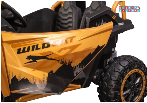 Złoty Arctic Cat WILDCAT XX buggy na akumulator dwuosobowy - złoty, 4x200W, EVA, LED, ekoskóra, Bluetooth, do 7km/h [27239]