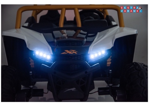 Złoty Arctic Cat WILDCAT XX buggy na akumulator dwuosobowy - złoty, 4x200W, EVA, LED, ekoskóra, Bluetooth, do 7km/h [27239]