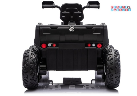 Niebieski Quad ATV 6 kół JC606 na akumulator - 4x200W, 24V/7Ah, EVA, ekoskóra, LED, Bluetooth, pilot [27933]