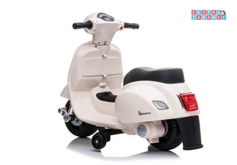 Beżowy Skuter Vespa GTS 300 Mini na akumulator - 1x35W 6V/4.5Ah, LED, do 2.5km/h, LED, automatyczny hamulec - [5348]