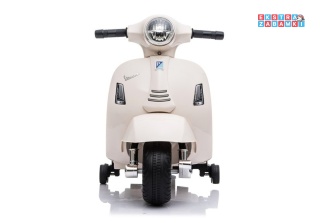 Beżowy Skuter Vespa GTS 300 Mini na akumulator - 1x35W 6V/4.5Ah, LED, do 2.5km/h, LED, automatyczny hamulec - [5348]