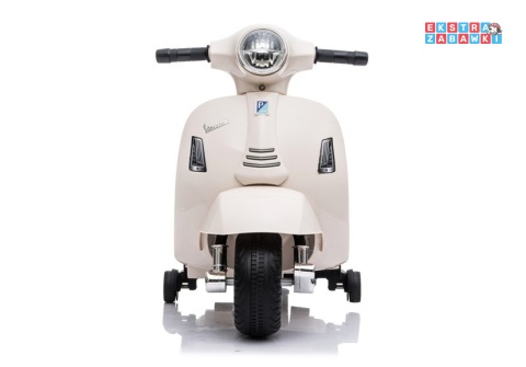 Beżowy Skuter Vespa GTS 300 Mini na akumulator - 1x35W 6V/4.5Ah, LED, do 2.5km/h, LED, automatyczny hamulec - [5348]