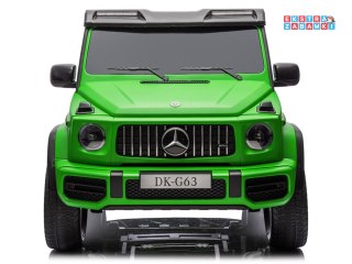 Mercedes G klasa 63 AMG 2-osobowy na akumulator - zielony, 4x200W 24V/7Ah, MP4, lakierowana karoseria, ekoskóra, pilot [PA0309]