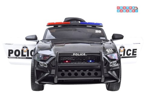 Auto radiowóz policyjny na akumulator - 12V/4.5Ah, EVA, panel dźwiękowy, syrena, megafon, pilot, policja [PA0218]