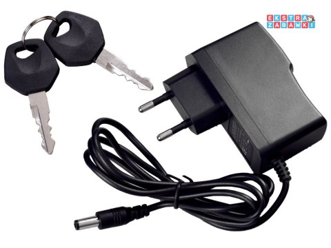Motorek Chopper trójkołowy na akumulator - czerwony, 2x45W 12V/4.5Ah, kluczyki, EVA, panel muzyczny [PA0254]