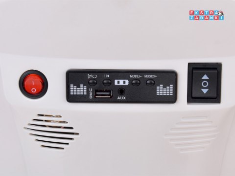 Klasyczny skuter na akumulator - zielony, 2x2 6V/7Ah, pilot, panel muzyczny, LED [PA0330]